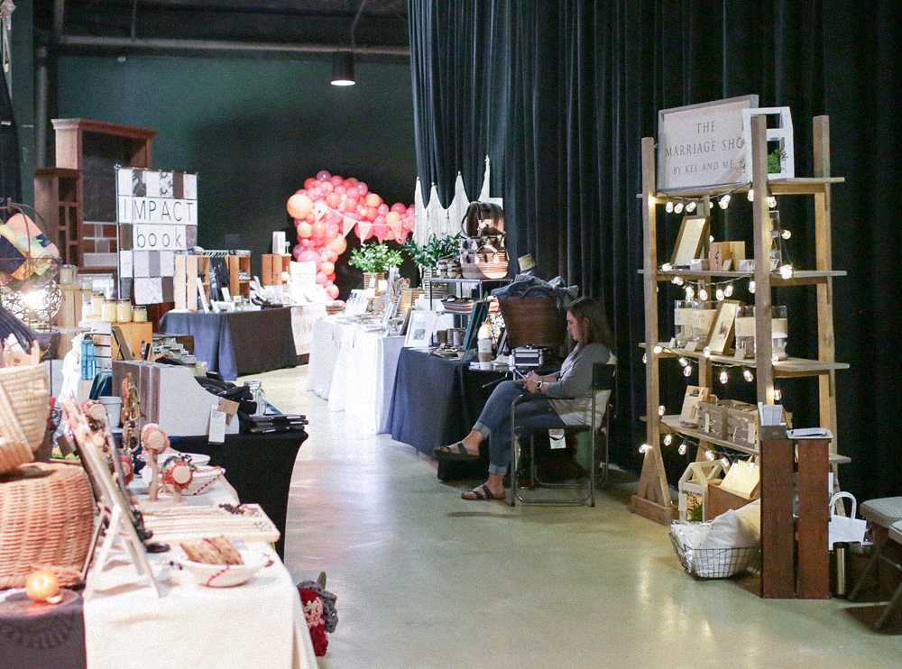 kel and mel, the marriage shop, vendor market, abound conference, franklin tennessee, the factory