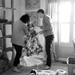 kel and mel, marriage photographer, married lifestyle, in home session, nashville tennessee, christmas
